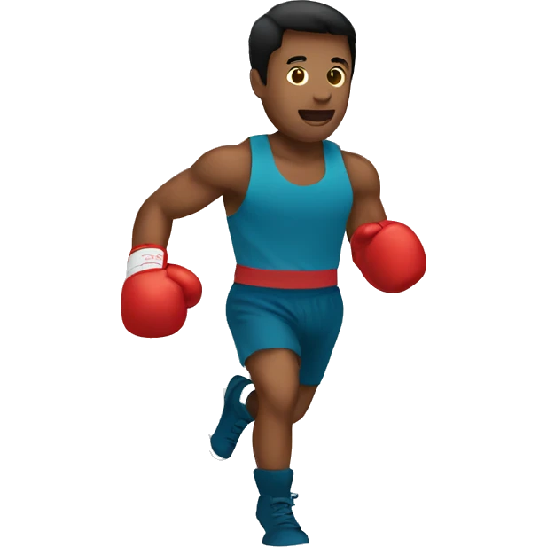 Boxing skipping  emoji