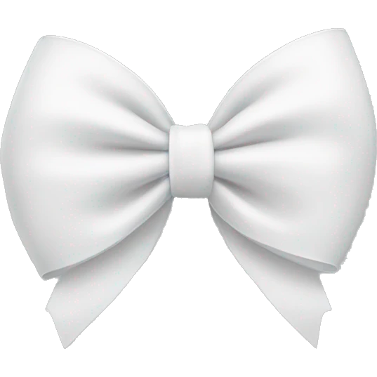 White bow emoji