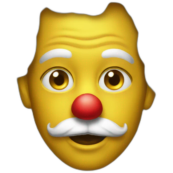 Golden clown emoji emoji