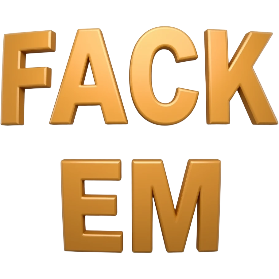 The words saying FACK EM emoji