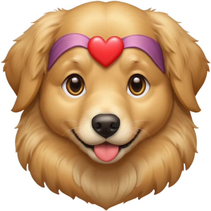 dog with heart in eyes emoji