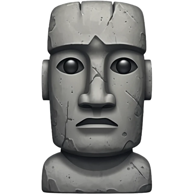 Moai statue  emoji