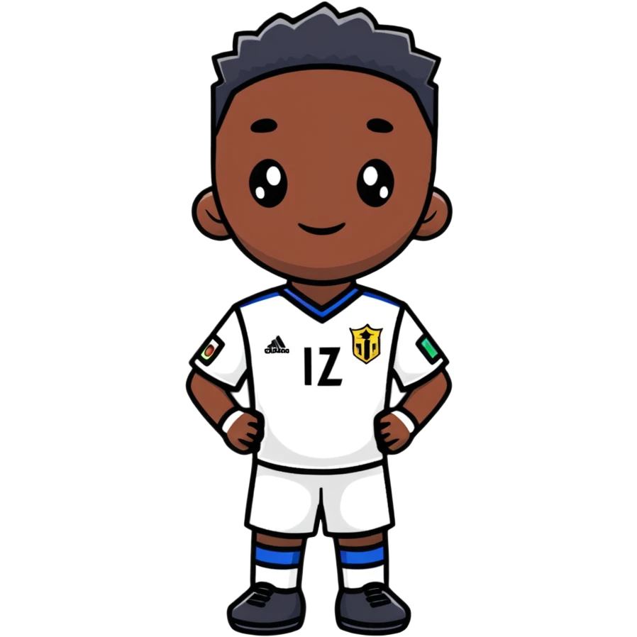 cartoon Vinicius Jr. emoji