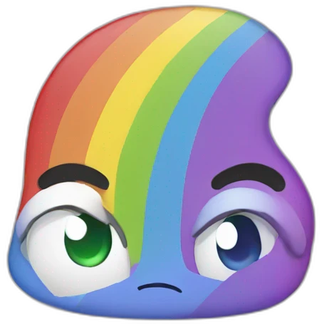 sad rainbow emoji