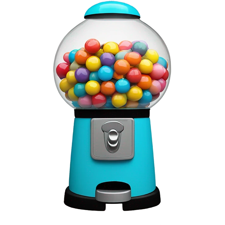Gumball machine sticking tongue out emoji