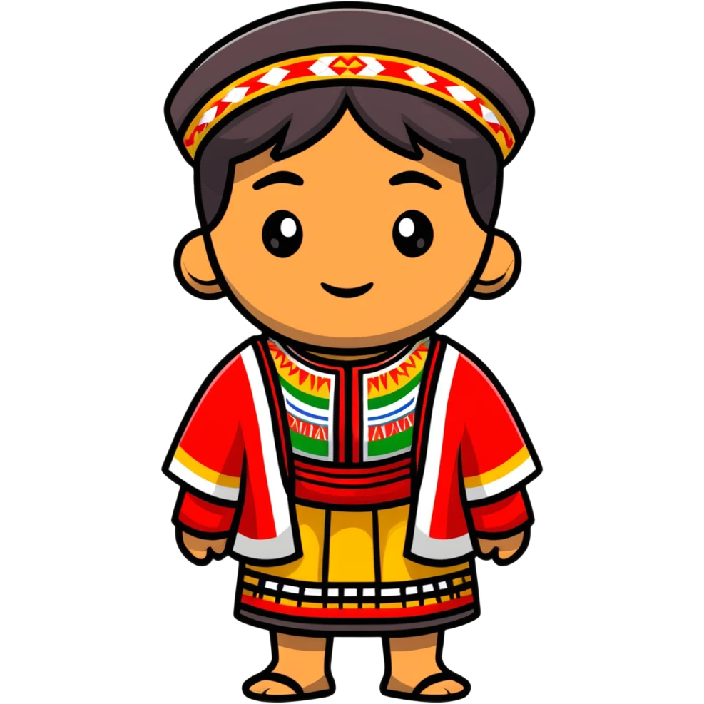 peruano con vestimenta tradicional emoji