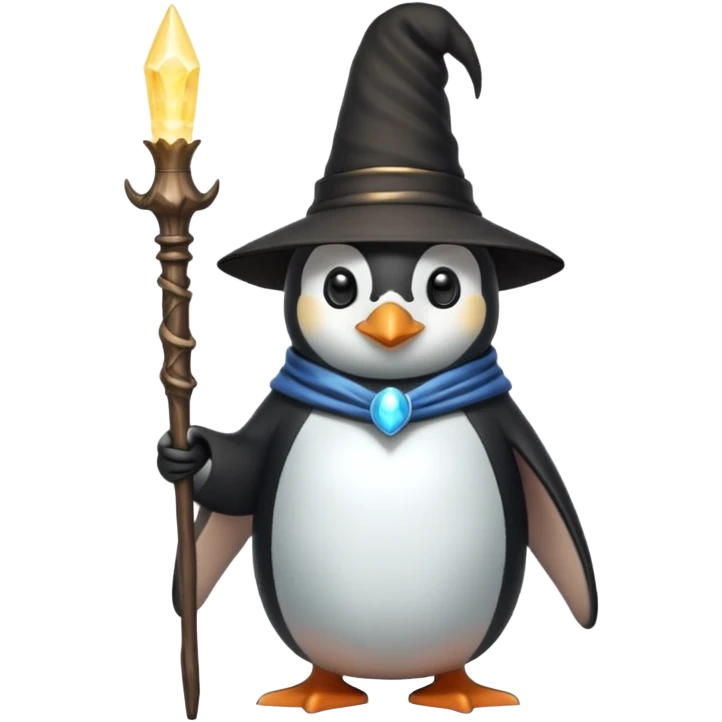 Penguin Wizard emoji
