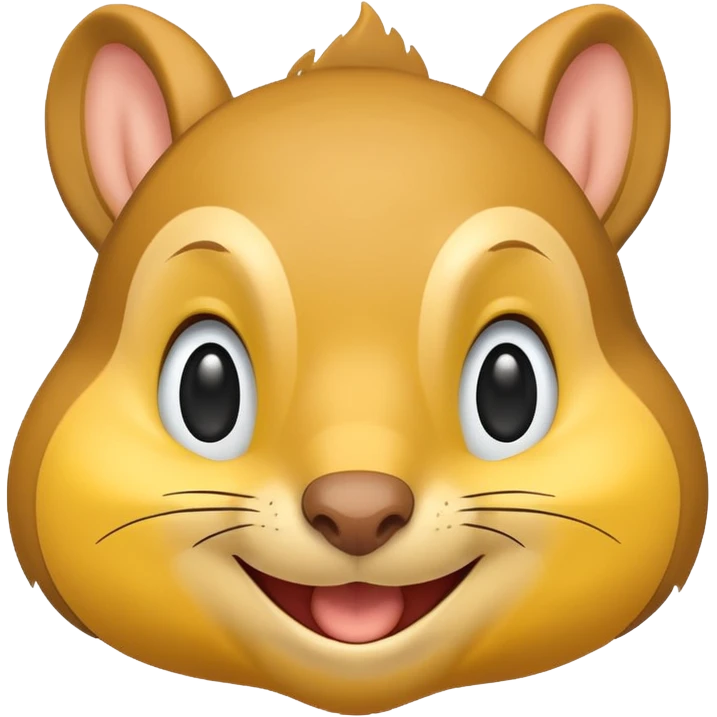 a smiley face with a squirrel smile emoji