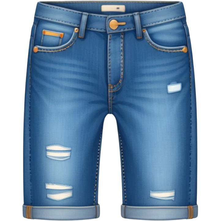 plain isolated blue jeans emoji