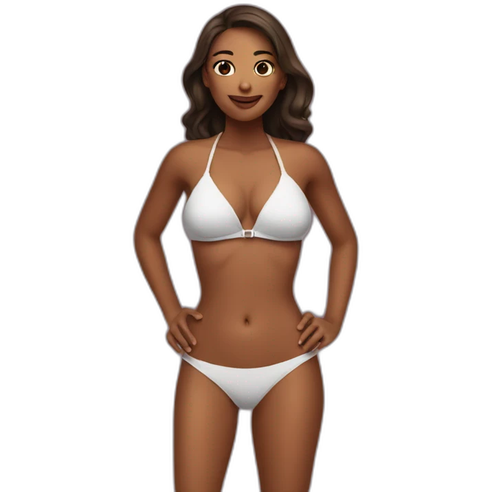 Woman in bikini emoji