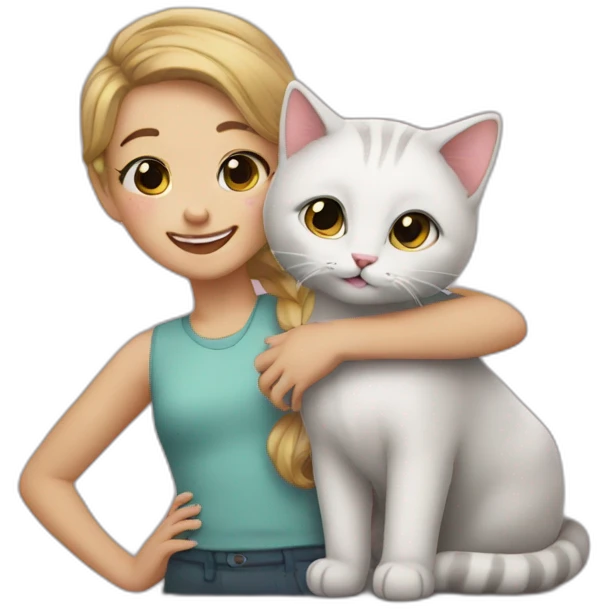 Darling and kitty emoji