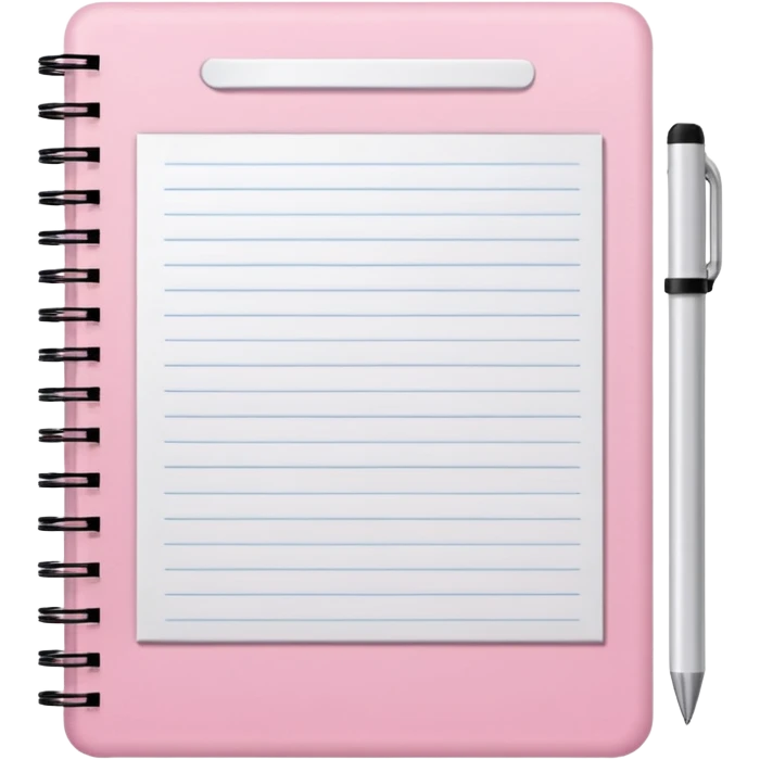 Light pink notebook🧌🧑‍🏭🦹🏃 emoji