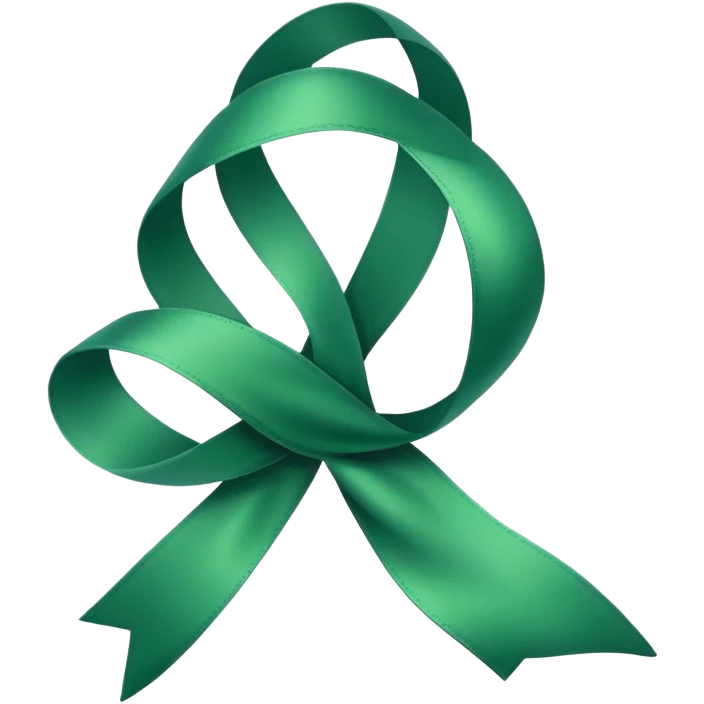 Green ribbon emoji