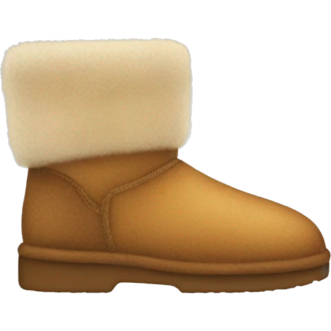 fuzzy boots like uggs emoji