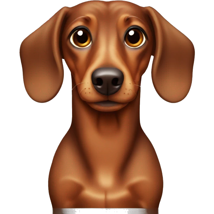 a brown daschund  emoji