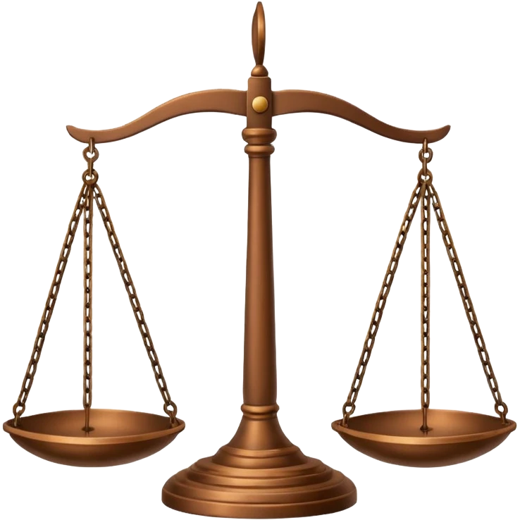 Make a scale in law school emoji symbol in color brown ⚖️ this one emoji