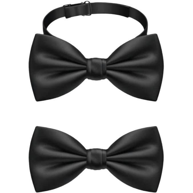 black bow tie  emoji