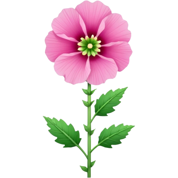 hollyhock flower emoji
