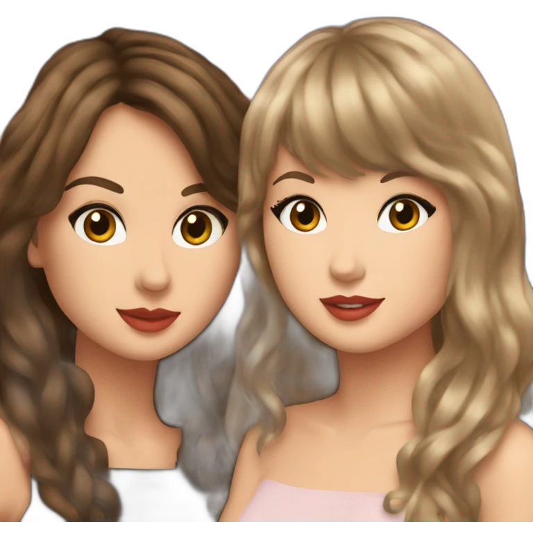 Taylor swift with brune girl emoji