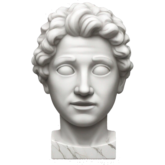 marble statue from front emoji