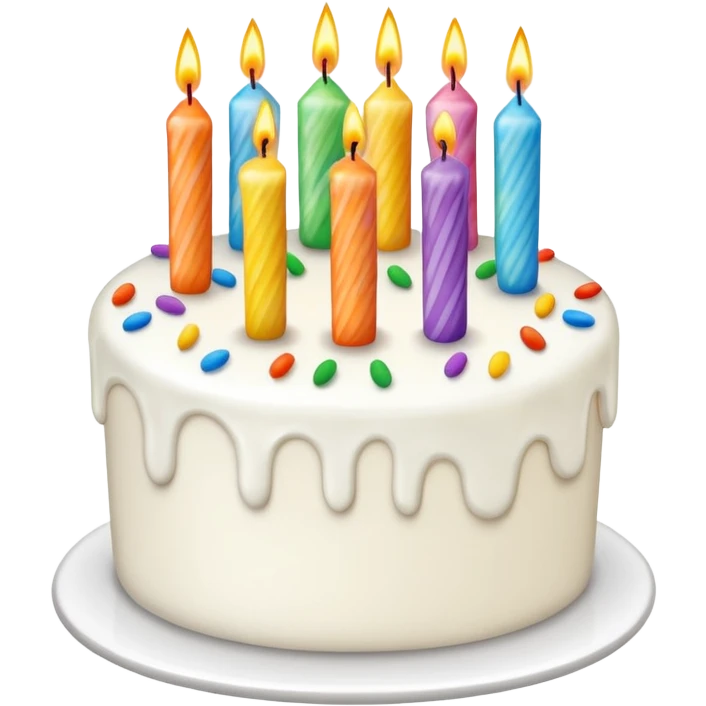 cake that says happy birthday emoji