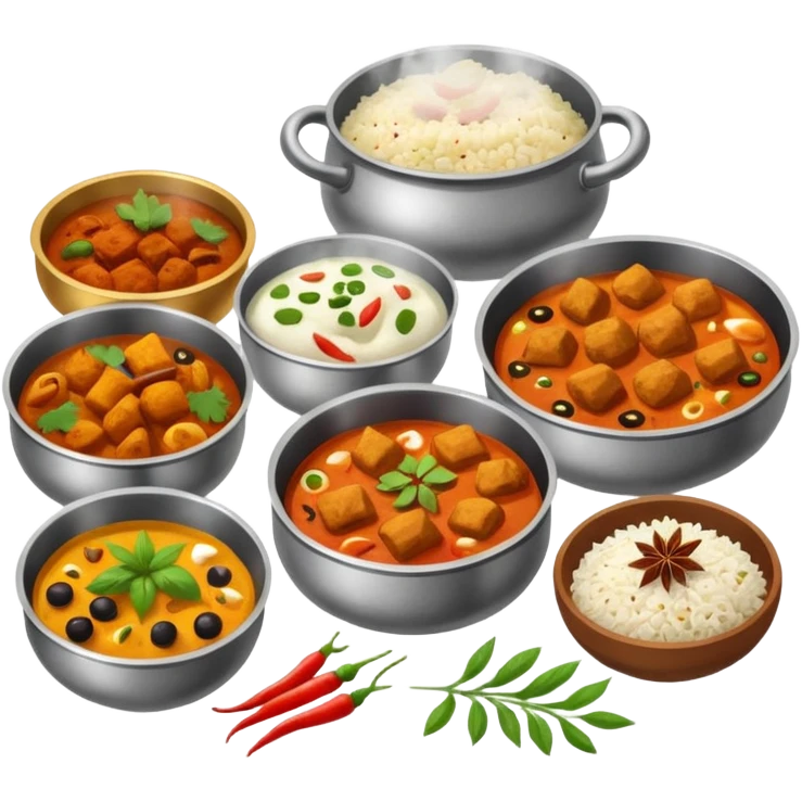 home cooked indian food emoji