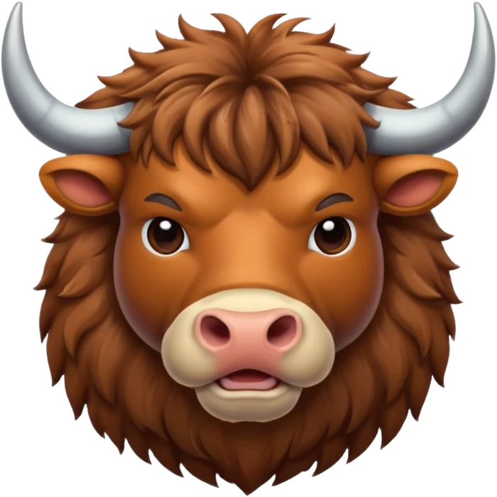 High resolution of An ox emoji