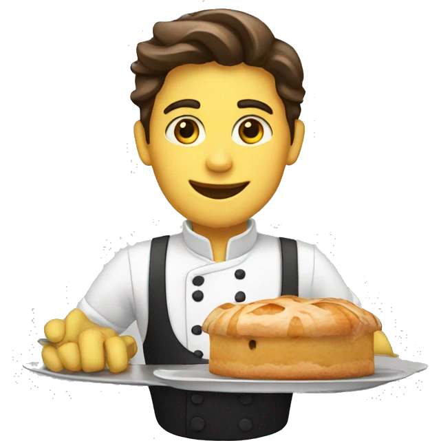 Pastry waiter emoji