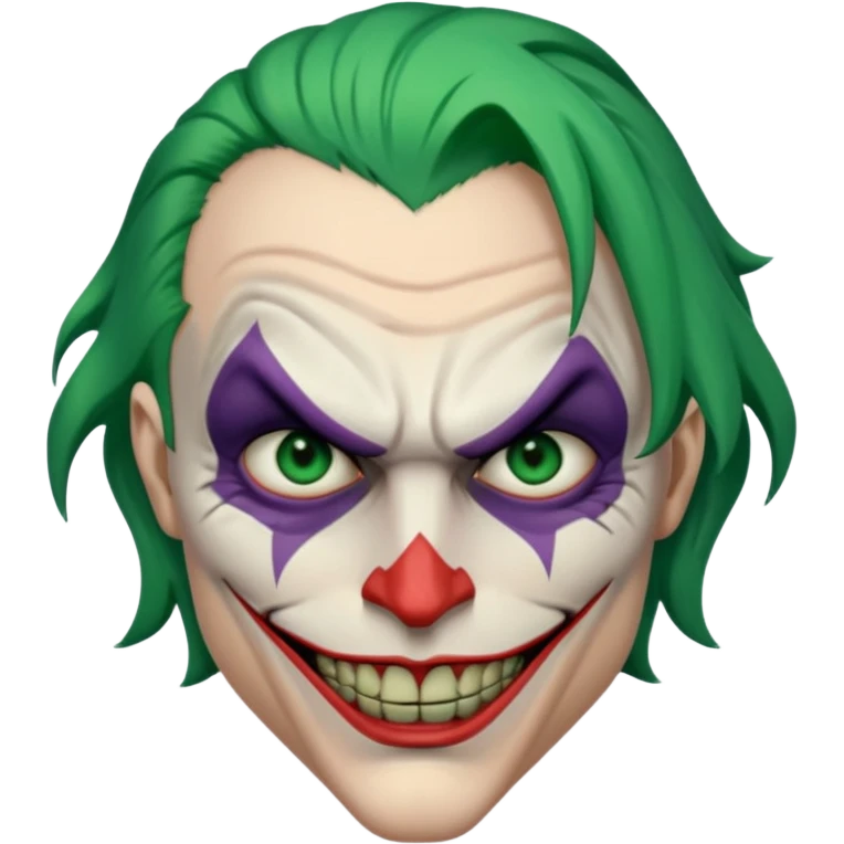 the joker realistic and brutal look emoji