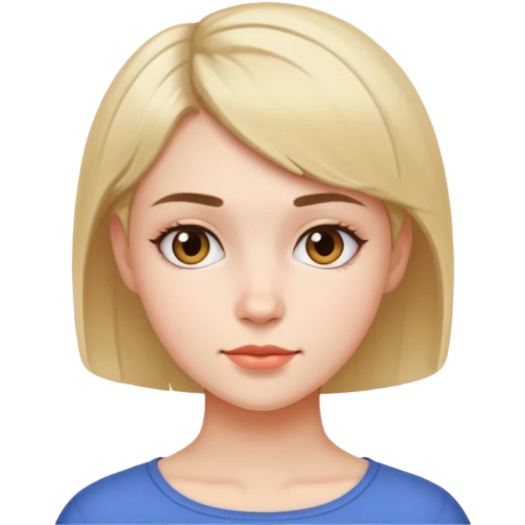short hair fair girl  emoji