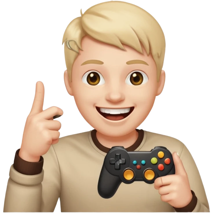 🖕+😂+🎮 emoji