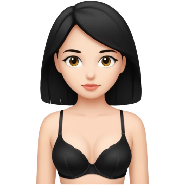 Girl wearing bra emoji