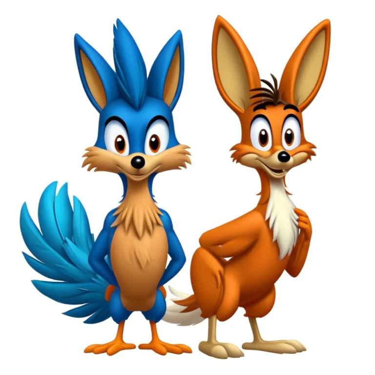 Road runner and wile e coyote  emoji