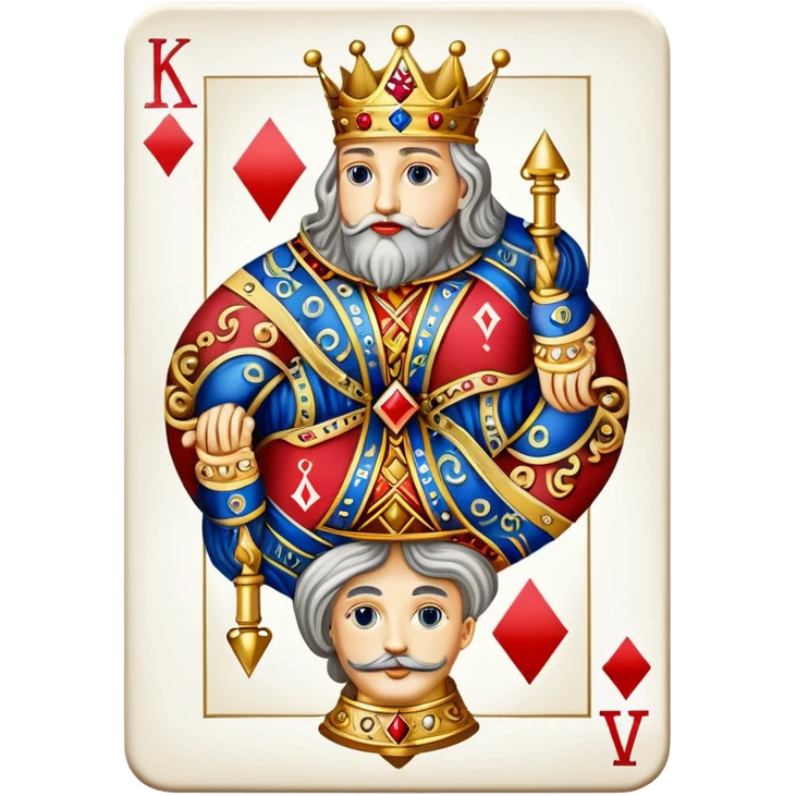 king of diamonds playing card emoji