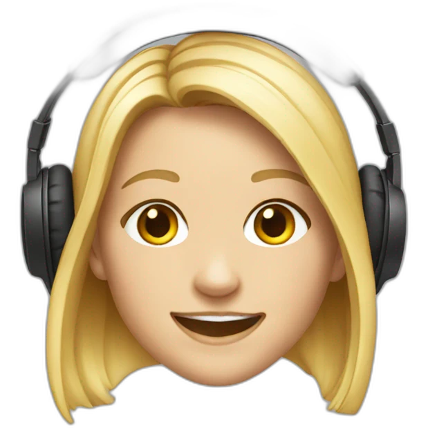 Smile Witherspoon headphones emoji