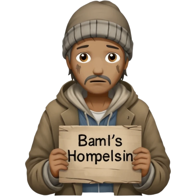homeless job icon emoji