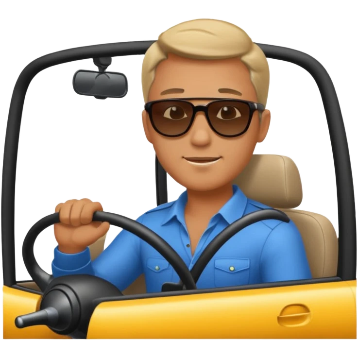 man on vehicle emoji