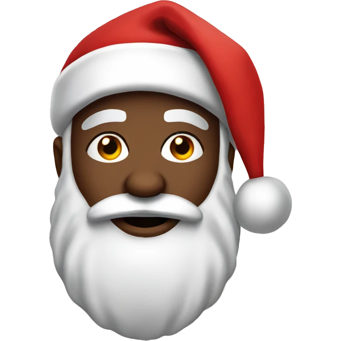 Black santa emoji