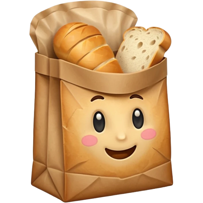 bread in paper bag emoji