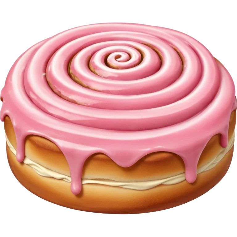 Strawberry cinnamon roll emoji