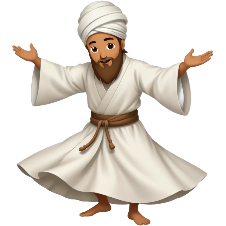 A sufi whirling dervish emoji