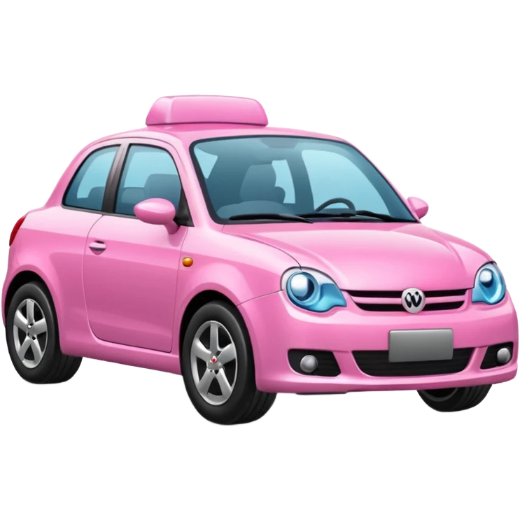 Voiture pink emoji
