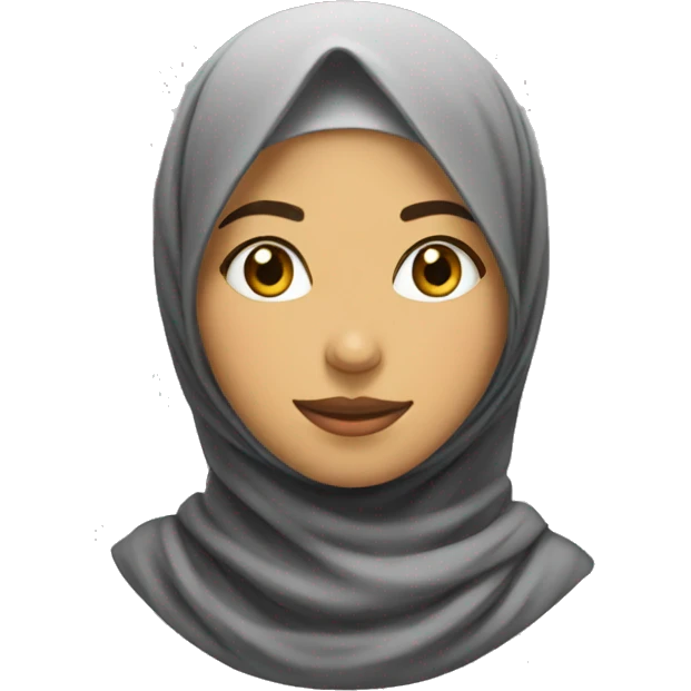 Chica con hijab emoji