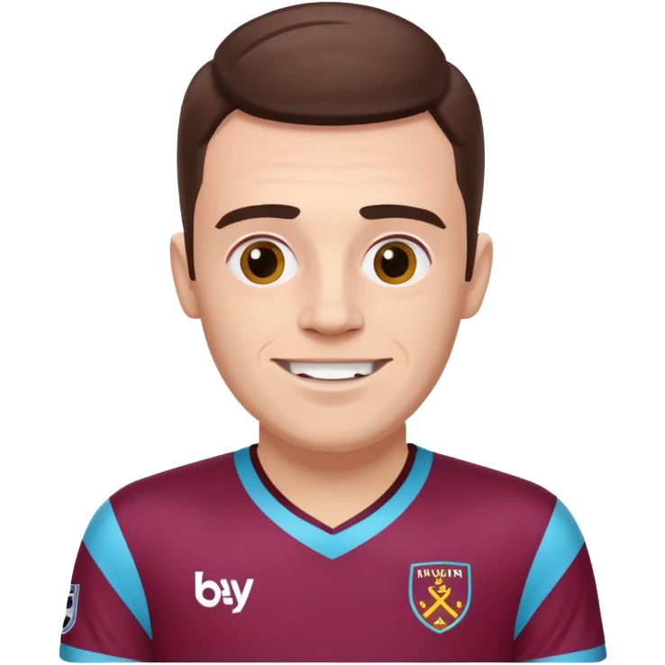 West Ham fan happy, replace sponsor name with BOYLE on their jersey emoji