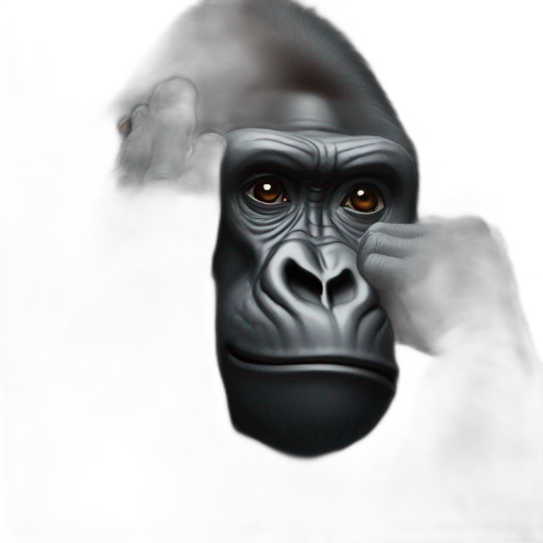 Gorilla-facepalm emoji