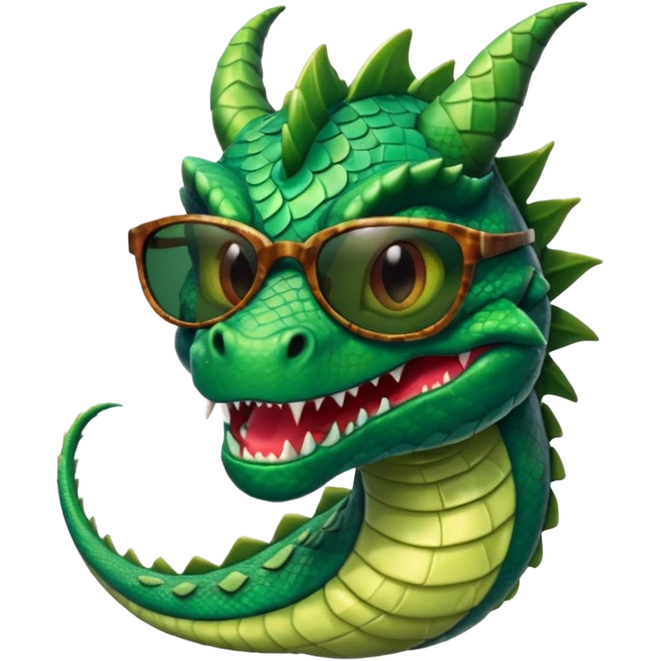 dragon with sunglasses emoji