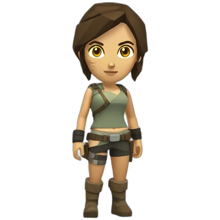 very low poly tomb raider emoji