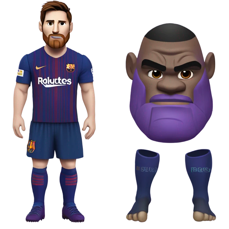 Messi thanos emoji