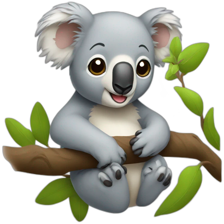 Koala qui nage emoji