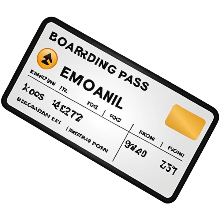 boarding pass emoji
